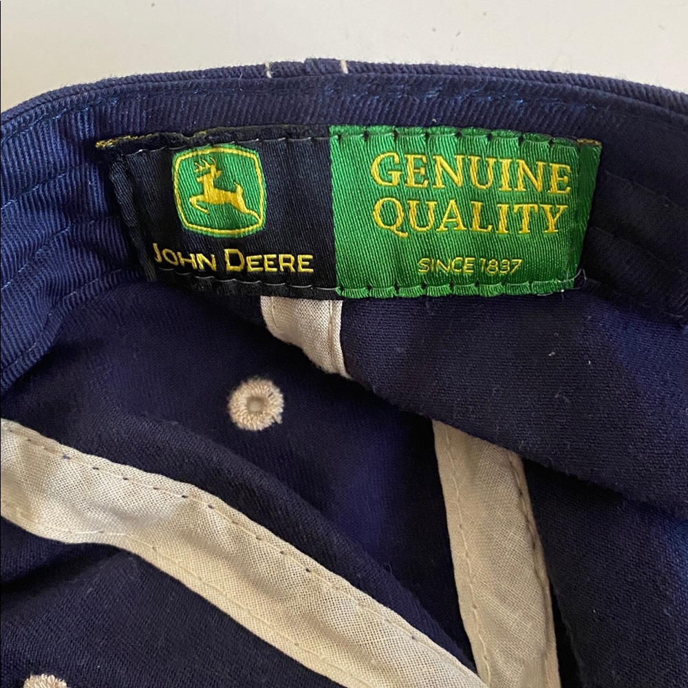 John Deere Gray & Navy Caps with Green and Yellow Logo - Picture 8 of 12